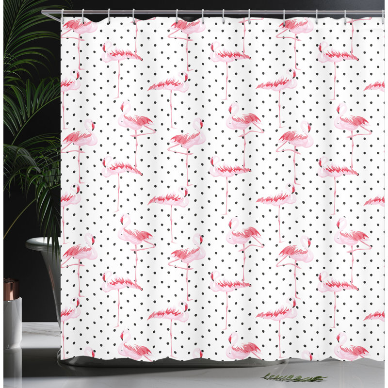 Shower Curtain with Hooks Included, 84"H x 69"W