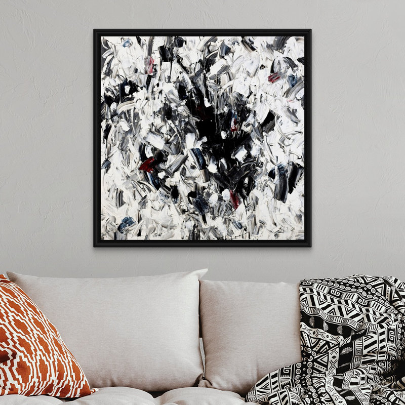 «Boneyard» par Joshua Schicker, reproduction d'art sur toile, H 38 po x l 38 po x P 1,75 po, Cadre flottant blanc