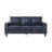 Sampson  83.9 " Genuine Leather Square Arm 3-Seat Sofa-614333850