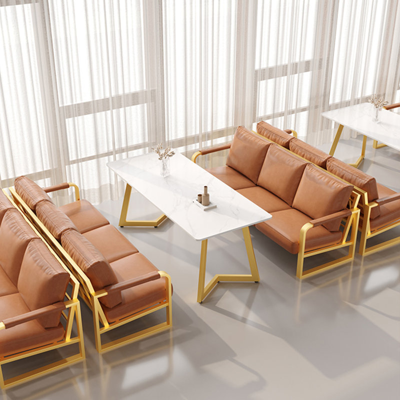 Banc rembourré Simple Cafe Cafe Leathaire