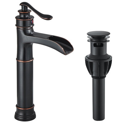Single-handle Bathroom Faucet with Drain Assembly