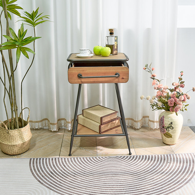 Accent End Table , Side Table with Storage