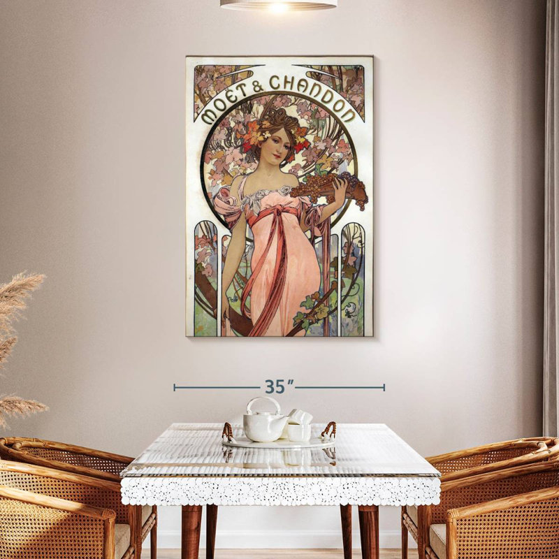 Yarlin Moet And Chandon White Star, 48" H x 32" W