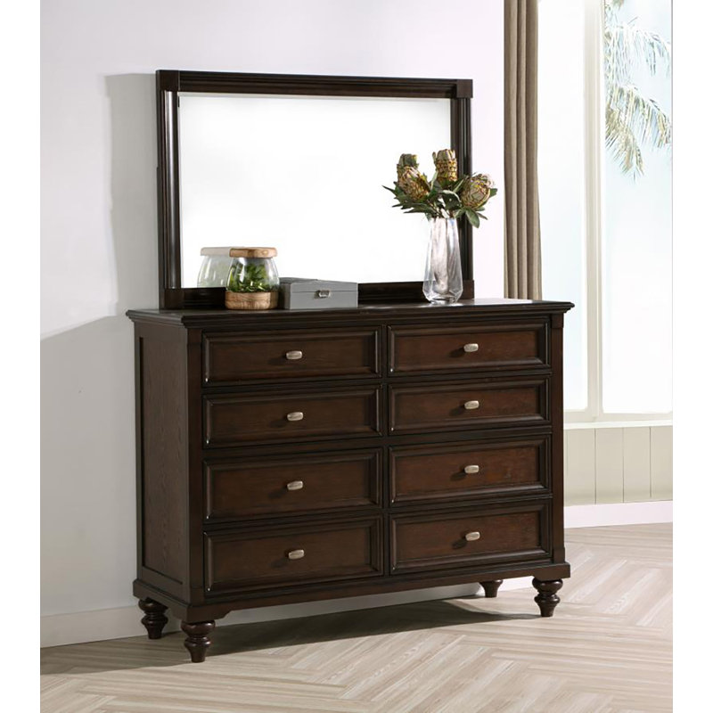 Commode 8 tiroirs avec miroir Giorgios
