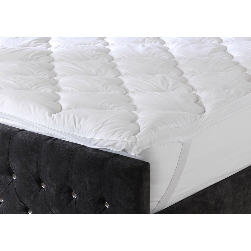 Admon  Temperature Regulating Control 4cm Deep Cotton Super Bounce Mattress Topper King Size, 153 x 200 cm