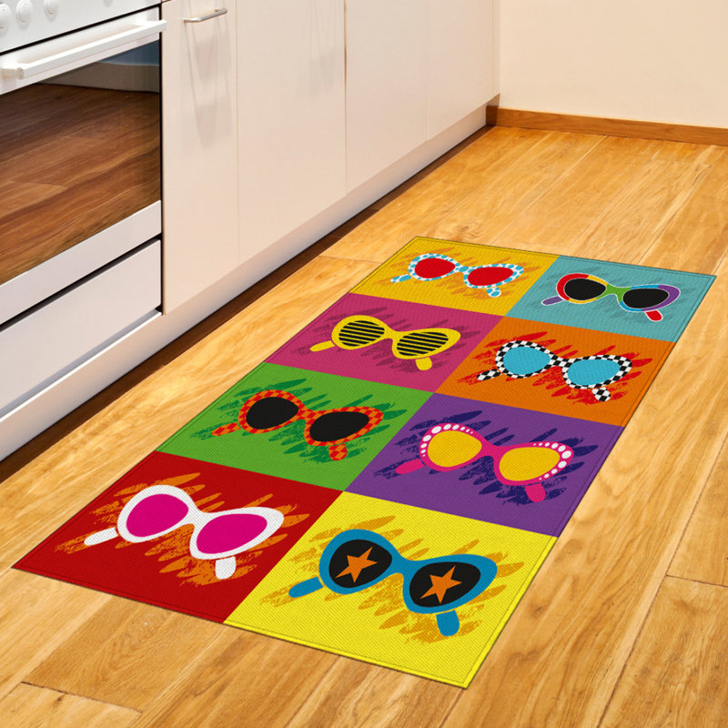 Fun High Density Long Fiber Poly Threads Decorative Area Rug Carpet, Rectangle 2'7" x 5'
