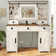 Azraf 47.2"W Farmhouse Large Vanity Dressing Makeup Table with 5 Drawers
