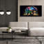  «Vibrant Bear 1» par Rey Klimt, art mural sur toile, 60 po x 30 po