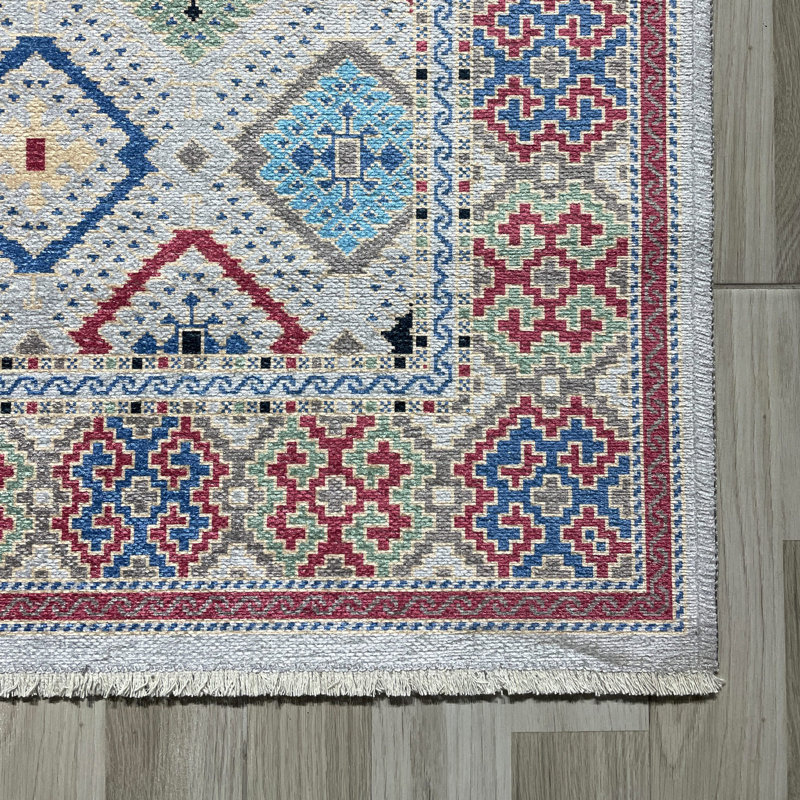 Tapis Zyir avec envers antidérapant, Tapis de couloir 3 pi 4 po x 9 pi 11 po