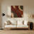 Abstract Shapes 7 Brown Metal Wall Art-1937271211