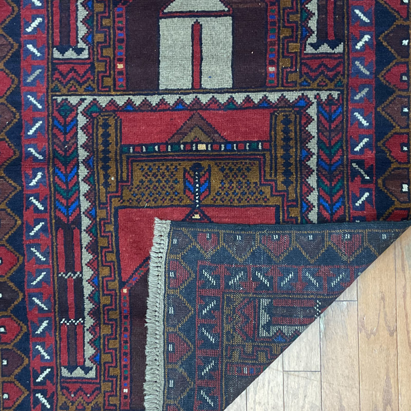  Tapis en laine Balouchi fait à la main