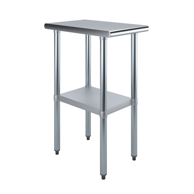 Stainless Steel Top Workbench, 35" H x 15" W x 24" D