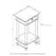 Chrisley Side Table with Fabric Bin Drawer-508258023-513987743