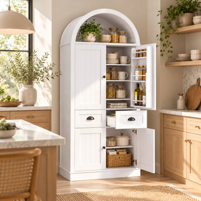 Armoire de cuisine de 67 po de hauteur avec arche 67 po