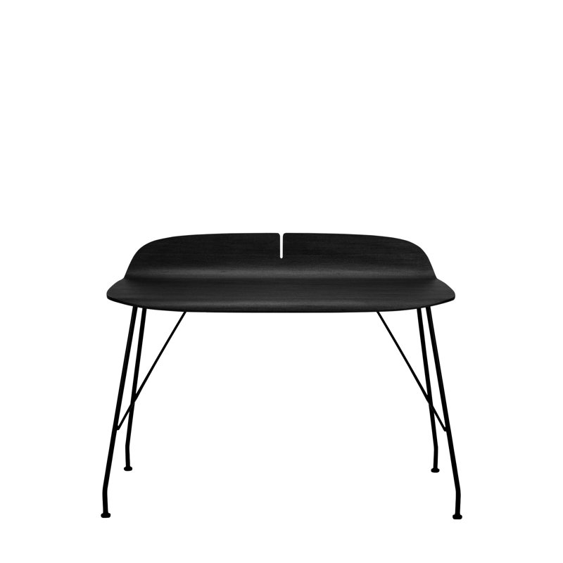 Earl Of Wood Solid Wood Writing Desk, Black