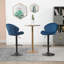 Bar Stools Set Of 2 - Adjustable Barstools With Back And Footrest-13578215