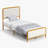 Dunkin Upholstered Metal Platform Bed-2144069455