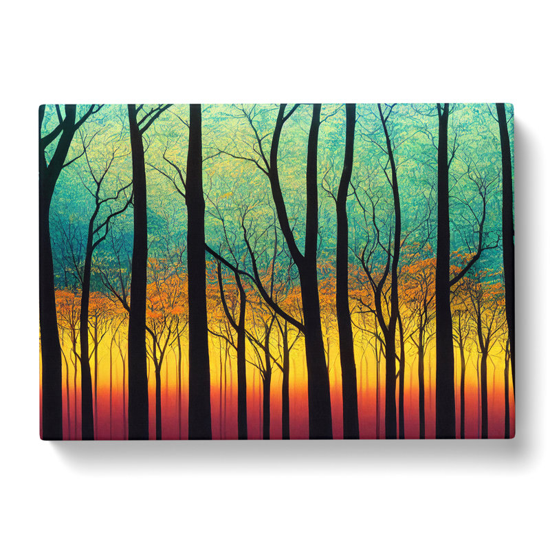 Refined Abstract Forest - Wrapped Canvas