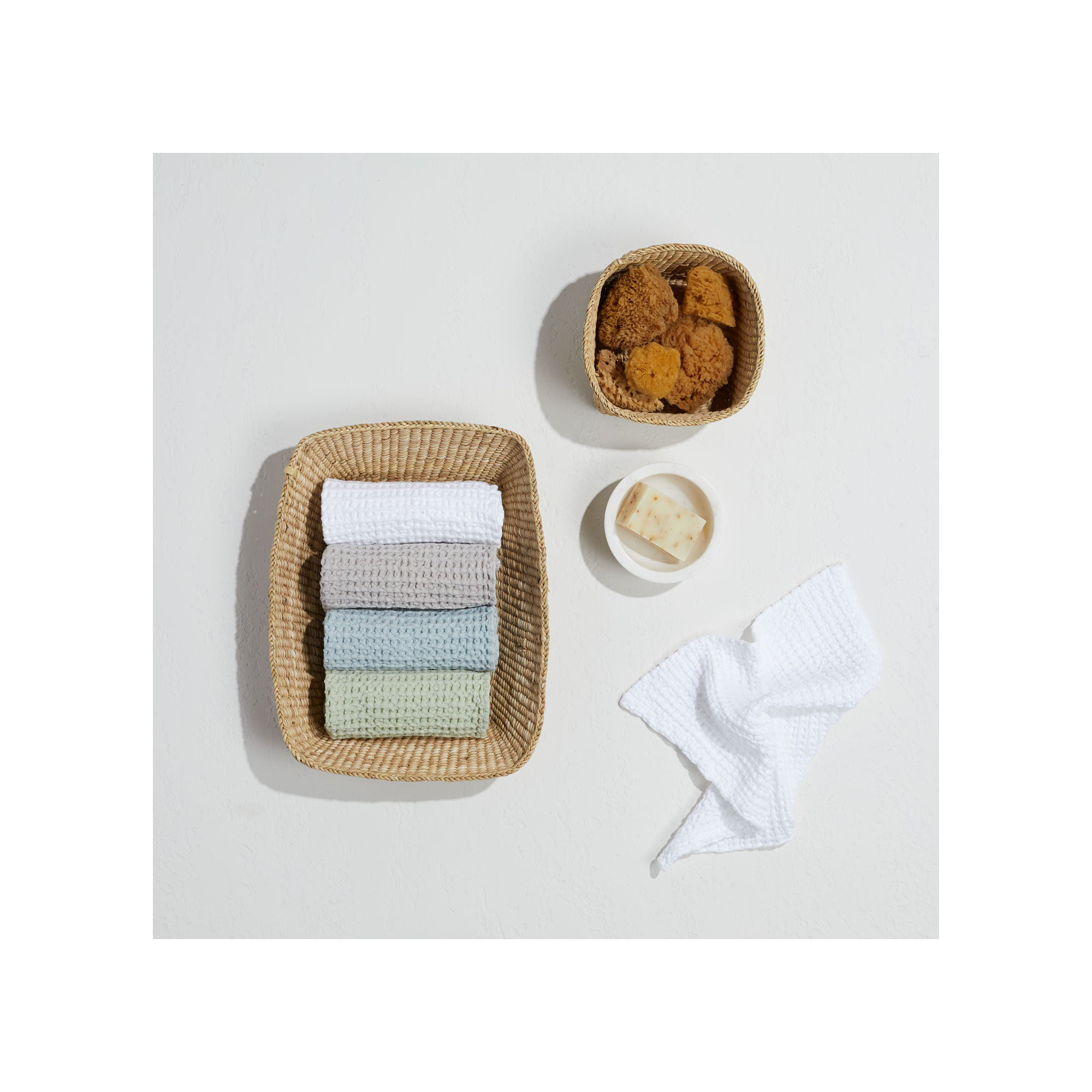 Simple Cotton Hand Towel, Sage, Bath Towel - 1 Pack