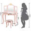 Wyndmoor Kids Vanity Set with Mirror