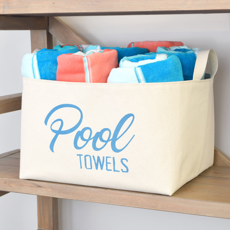 Pool Towels Storage Basket