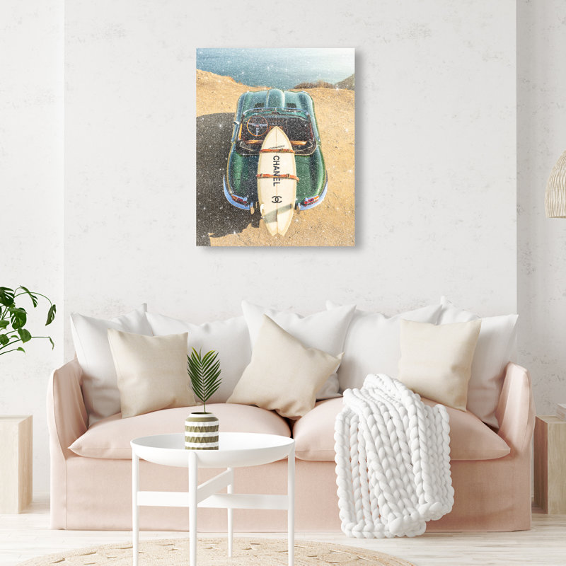 Board on Jaguar Canvas Fashion Print by Oliver Gal, Black Frame, 16 x 20, 20"H x 24"W, Gallery Wrapped