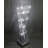 Silver Metal Cayan Tower Led Table Lamp With Crystals