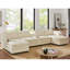 Canapé modulaire modulaire en nuage avec repose-pieds mobile et console centrale-1204516139