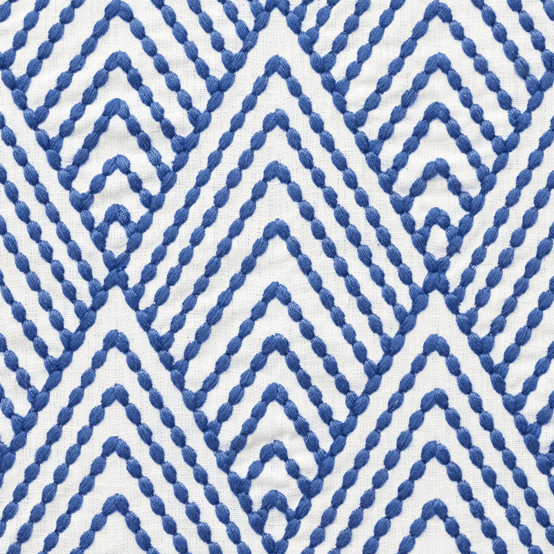 Avila Embroidery Fabric, Navy