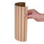 Panneaux muraux décoratifs Tambour flexibles à lattes plates de 5/32 po x 4 pi x 2 3/3 pi avec placage de chêne rouge-135242491