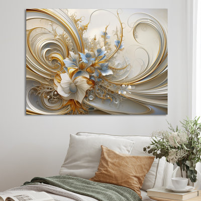 Spirale florale tourbillonnante Tender Light Blue