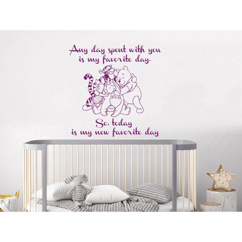 Décalcomanie murale winnie classic the pooh, Violet