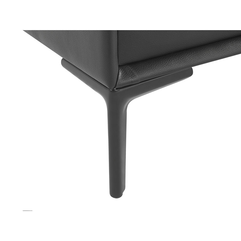 Morehead 44cm W Bedside Table, Black