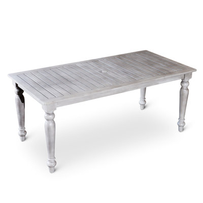 Silver Gray Rectangular Outdoor Table For Cheerful Dining With Bewitching Outdoors