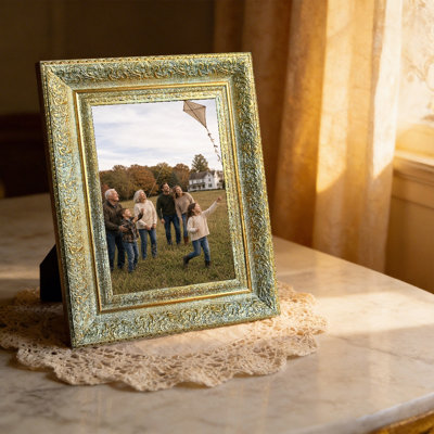 5" x 7" Antique Gold 3 PCS Picture Frame for Portrait Display