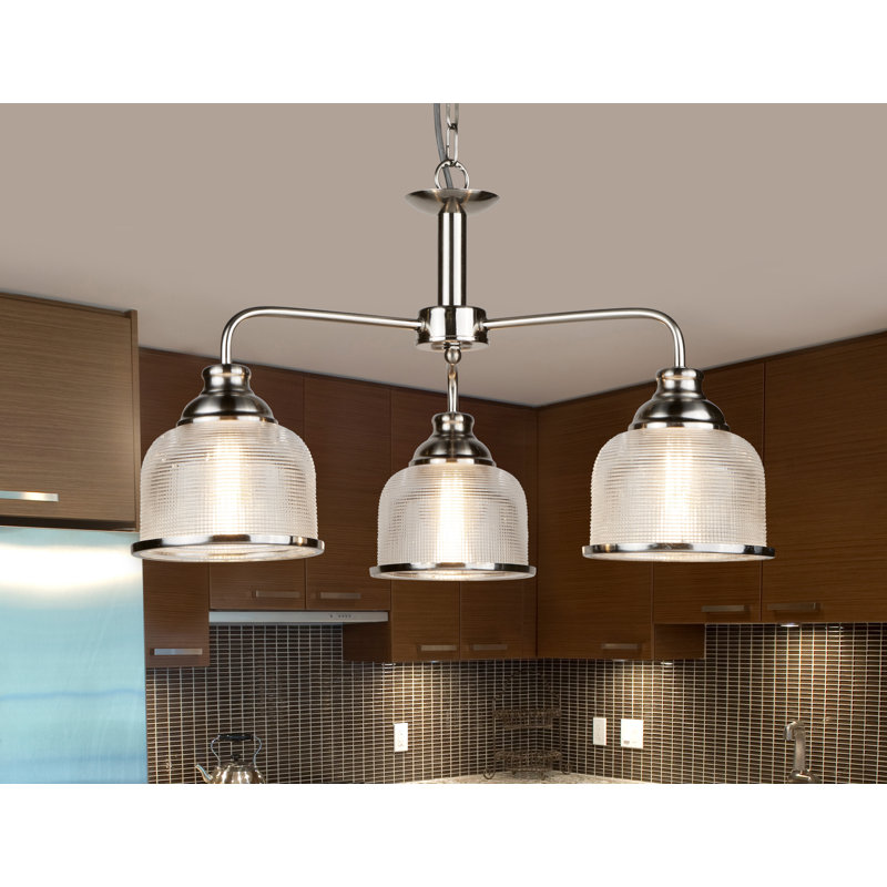 Georgetown 5 - Light Chandelier, 46cm W, Satin Silver