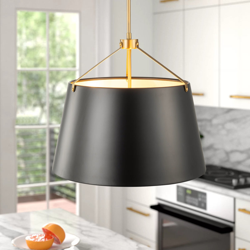 Glimson 1 - Light Black Cone Single Pendant