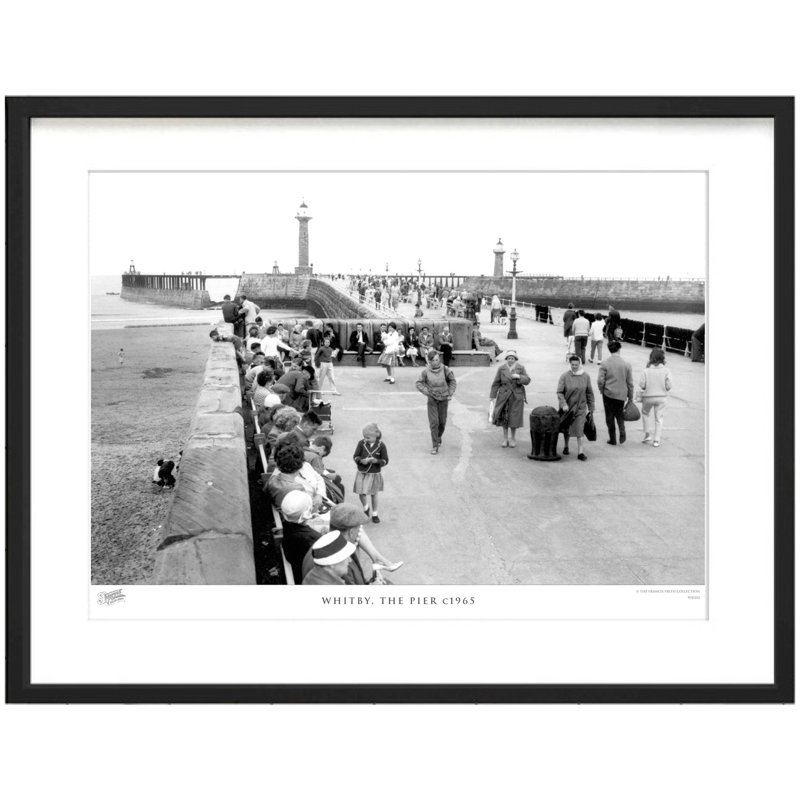 Whitby, The Pier C1965 by Francis Frith - Single Picture Frame Print, 60cm H x 80cm W x 2.3cm D