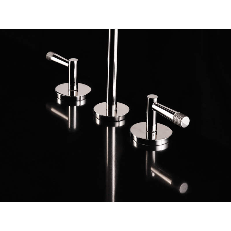 Amahle Widespread Lavatory Faucet with C-Spout, Satin Nickel