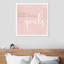 «A Girl with Goals Blush», reproduction d'art textuel-32902340-32902208