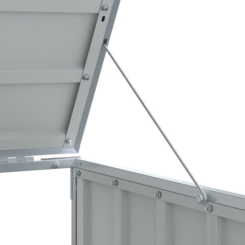 vidaXL Wheelie Bin Storage for Triple Bins Anthracite 85"x31.9"x45.3" Steel, Anthracite