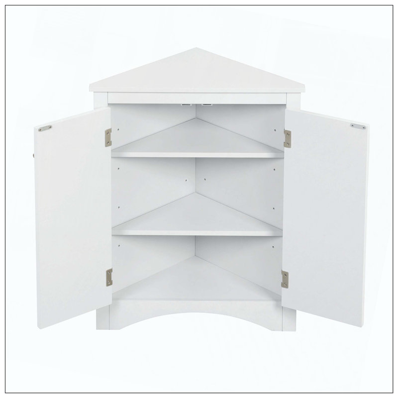 Bathrrom Storage Bathroom Storage Triangle Bathroom Storage Cabinet with Adjustable Shelves, Freestanding Floor Cabinet for Home Kitchen 