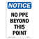 SignMission No PPE Beyond This Point Sign | Wayfair