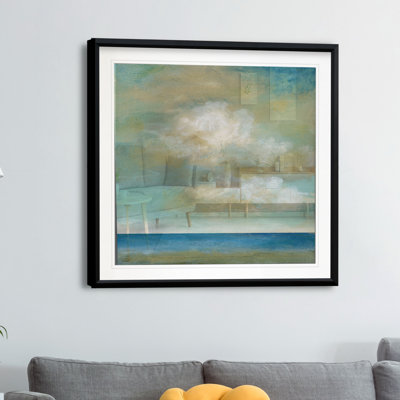 Cloudscape II - Matted and Framed Under Acrylic Glass, Large Living Room Wall Art