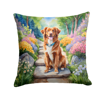 Spring Path Outdoor Throw Pillow