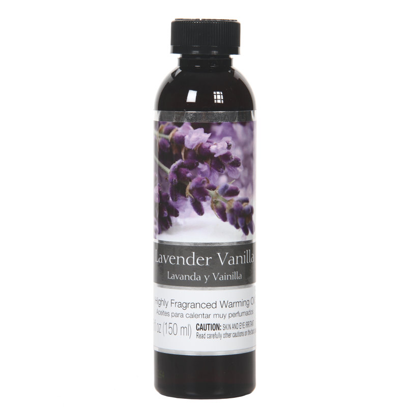 Ensemble de 2 huiles chauffantes à parfum de vanille et de lavande de 5 oz. Cadeau idéal pour les mariages, le spa, le reiki, la méditation et la salle de bain. P1
