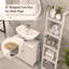 24” Pedestal Sink Bathroom Vanity Cabinet -