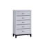 Organisateur de commode 5 tiroirs Glasgow Classic pour chambre blanche