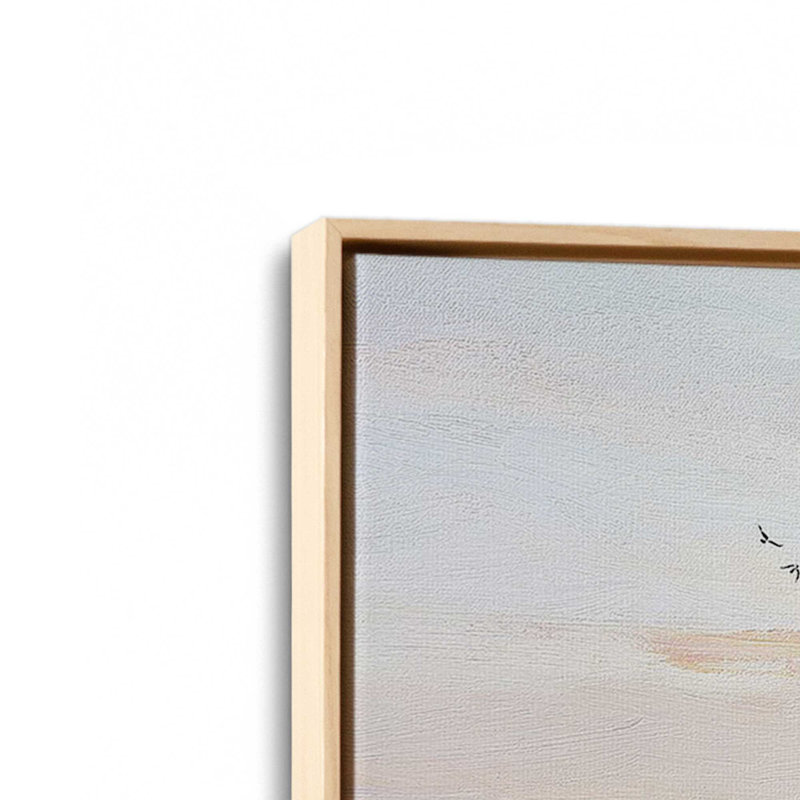 " Skyscape Serenade " by Rebecca Fox, 10" H x 14" W x 1.75" D, American Maple Floater Framed