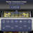 24" Beverage Refrigerator Double Drawer 180 Cans Built-In Stainless Steel Beer Cooler Fridge with Silent Slide 2 Compartment Organizer